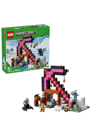 LEGO® Minecraft® Kazma Madeni 21277 - 8 Yaş ve Üzeri Çocuklar için Video Oyunu Temalı, Dekoratif Yaratıcı Oyuncak Yapım Seti (530 Parça)