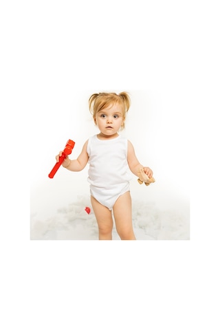 Hellobaby Beyaz Atlet Body Beyaz