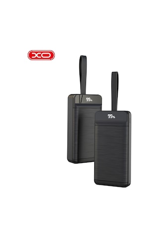 30000 Mah 22.5w Hızlı Şarj Destekli 3 Çıkışlı Dijital Ekranlı Ve Fenerli Powerbank Beyaz