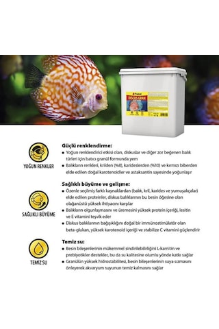 Tropical Discus Gran Colour 100 Gram Renklendirici Granül Yem