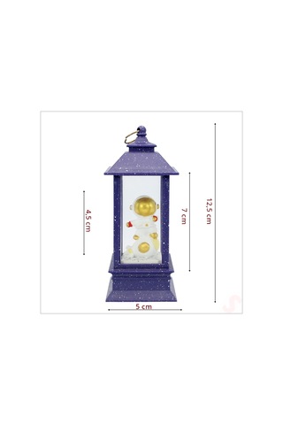 Uçuşan Simli,12,5cm X 5cm Led Işıklı Astronot Fener Küre - D
