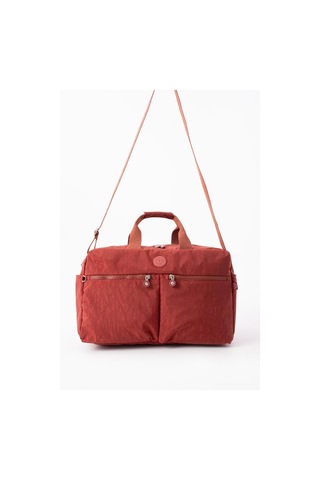 Seyehat Spor Çantası Kabin Boy Valiz 45 35 Cm Omuz Ve Çapraz Askılı Hafif Klinkır Çanta Su İtici Kiremit