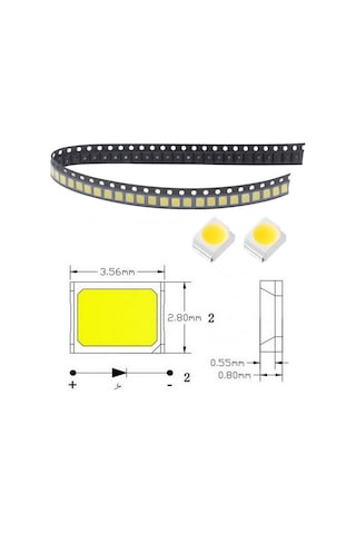 1000 Adet Beyaz Kırmızı Yeşil Mavi Sarı Pembe Uv Güç Üst 3528 1210 Smd Smt Cips Dıy Led Diyot Işık Dekorasyonu Lamba Süper Parlak Pembe