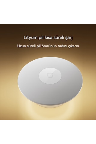 Lıcorıce Mijia Çok Fonksiyonlu Enerji Tasarrufu Şarj Endüktif Gece Lambası Sari