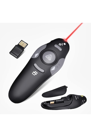 AoGo Presenter Laser Pointer 2.4 Ghz USB Wireless Lazerli Sunum Kumandası