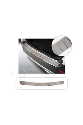 Chevrolet Captiva Uyumlu 2013-2019 Krom Arka Tampon Üstü Koruma Paslanmaz Çelik