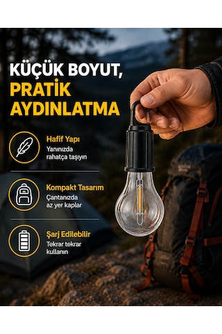 Su Geçirmez Dış Mekan Led Çadır Işığı - Lisinya Çok renkli