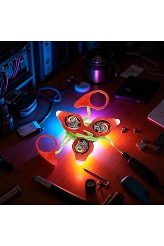 Vıp Renkli Led Işıklı Fırfır Kırmızı Fırfır Yeni Nesil Işıklı Oyuncak Red A Pull It To Top Spining