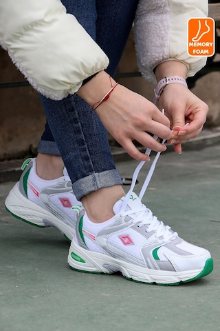 Vojo New 530 Memory Taban Hafif Unisex Sneaker Spor Ayakkabı 267800001375 19 Yeşil