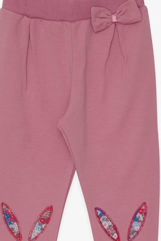 Breeze Kız Bebek Tayt Pantolon Tavşan Nakışlı 9 Ay-3 Yaş, Gülkurusu