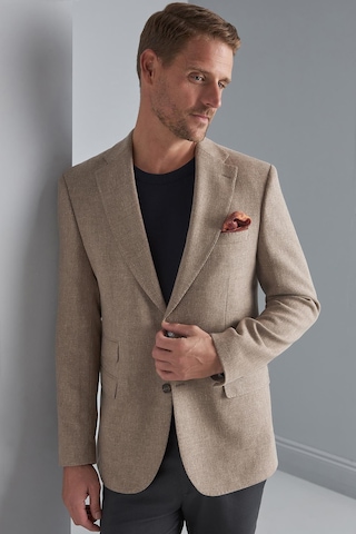 Erkek Bej Regularfıt / Rahat Kalıp Mono Yaka Ceket-10324 Bej