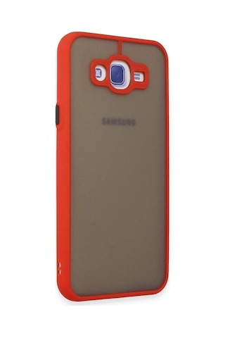 Newface Samsung Galaxy Uyumlu J7 Kılıf Montreal Silikon Kapak Semeglbl - 93 - Kırmızı
