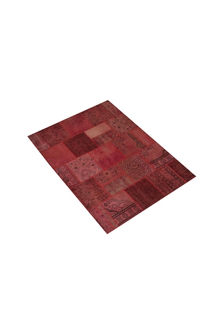 Patchwork El Dokuma Anadolu Halısı – Spring (425349825) Kırmızı