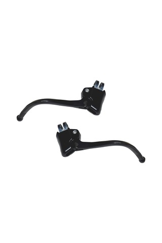 2 Adet Bisiklet Fren Kolları El Freni Değiştirme, Güvenilir, Gidon Metal Fren Kolları, Siyah Siyah