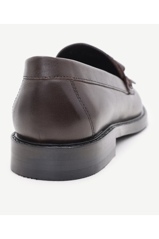 Yargıcı Kauçuk Tabanlı Deri Loafer 24kkay4302x 003 Kahverengi