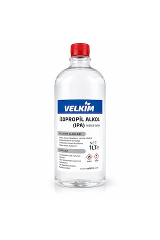 İzopropil %99.9 Saf Ipa 1 Lt - 3d Yazıcı, Devre, Cam, Lens, Oto Yüzey & Hassas Temizleyici, Yağ Çözücü Tekli