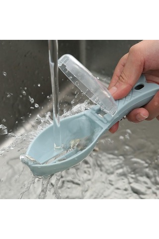 Yeşil Vıshua Manuel Balık Pulu Planya Ev Balık Pulu Eliminator Profesyonel Balık Pulu Eliminator Mutfak Balık Öldürme Aracı Kapaklı Kazıyıcı