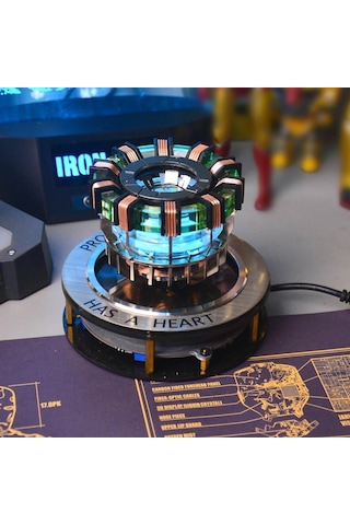 Arc Reactor Mk1 Levitation Display Iron Man İlhamlı Manyetik Havada Yüzen Enerji Reaktörü Rgb Işıklı Premium Masaüst
