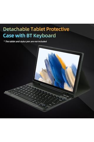 Taşınabilir Ayrılabilir Tablet Koruyucu Kılıf, Bt Klavye Kalem Yuvası, Samsung Tab S6 Lite 2022/p613/p619 İle Uyumlu, Pembe