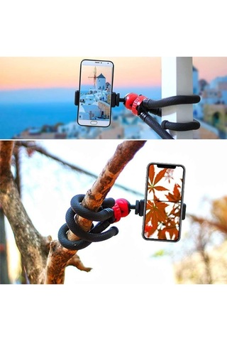Lexroo Esnek Monopod Tripod Youtuber Yayıncılar Ve Sosya Medya İçin İdeal 30cm Ahtapot 360 Derece