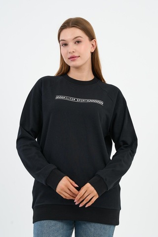 Alexander Gardi Baskılı Regular Fit Sweatshirt Unx-731-00-wn Siyah
