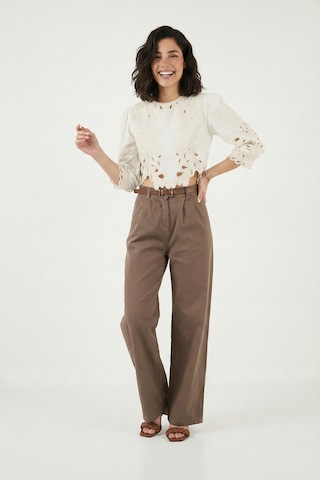 Lela Bayan Pantolon 668yp5429 Kahve Kahve