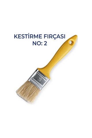Kestirme Fırçası No:2 Profesyonel Boya Fırçası Hassas Kenar Boyama İçin