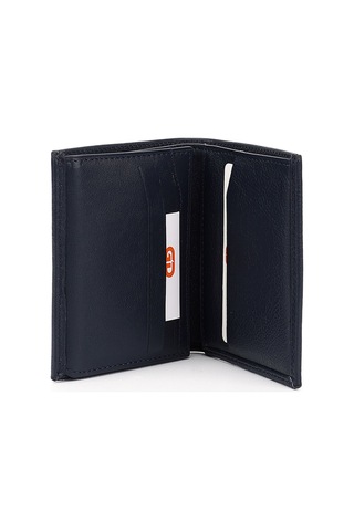 Gönderir Lacivert Hakiki Deri Dikey Cüzdan Lacivert