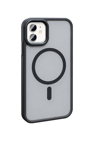 Apple Uyumlu iPhone 12 İle Kılıf Magsafe Şarj Özellikli Mat Arka Yüzeyli Kapak