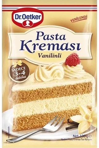 Dr. Oetker Pasta Kreması 130 Gr Vanilinli X 4 Adet