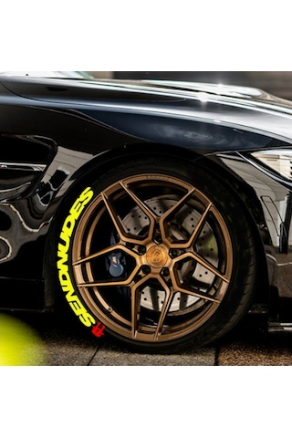 Lastik Yazısı 4X Send Nudes Sarı 1.Sınıf Kalite Solmaz Stıker