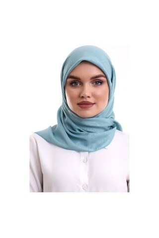 Kofra Desenli Baş Örtü - Turkuaz