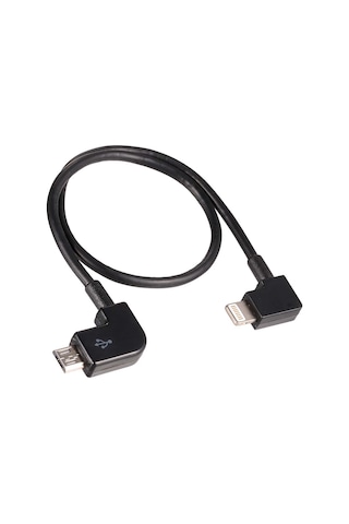 Geekyou Djı Mavic Pro Ve Spark İçin Yüksek Kaliteli Mikro Usb - Lightning Dönüştürme Kablosu, 27cm, Esnek Ve Dayanıklı