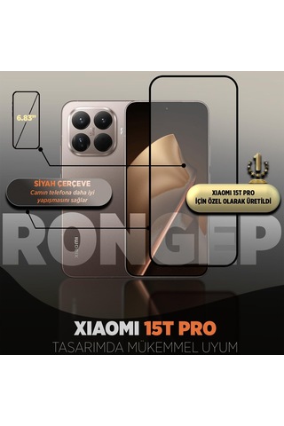 Full-glass Xiaomi 15t Pro İçin Ekran Koruyucu 9h Sertlikte Anti-static Temperli Cam 15 T Pro Ekran Görüntü Ve Doku