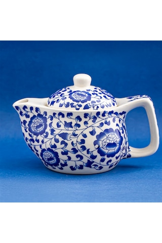 Kosova Dem-133-6 Isıya Dayanıklı Porselen Demlik 400 Ml Mavi