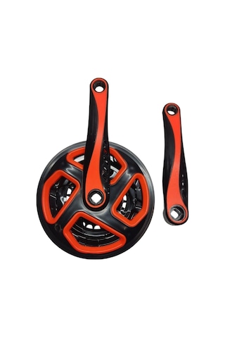 Bisiklet Aynakol Sağ Sol Takım 3 Lü Dişli- 24/34/42t X 170mm Siyah Turuncu Renk