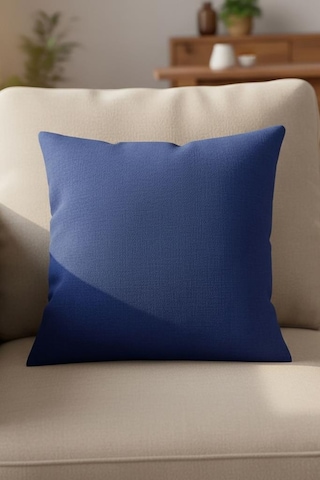 Dekoratif Kırlent Kılıfı Runa 43x43 Cm İndigo