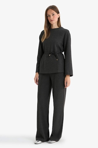 Defacto Wide Leg Düz Paça Pantolon E9913ax25auar169 Antrasit