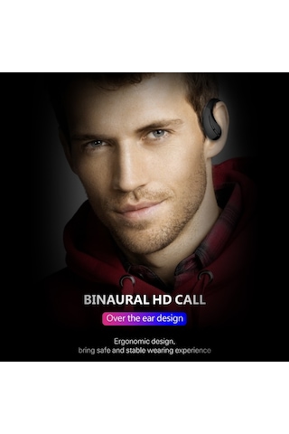 Leezsing A8 Kulak Çene Tipi Tws Bluetooth Kulaklık Siyah - Bt 5.0, 4d Hifi Ses, Spor İçin Mikrofonlu, 500mah Şarj Kutusu