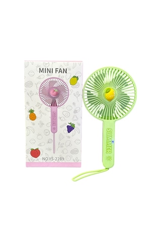 Avuç İçi Taşınabilir Şarjlı Vantilatör Mini El Fanı Ys-2289 Yeşil