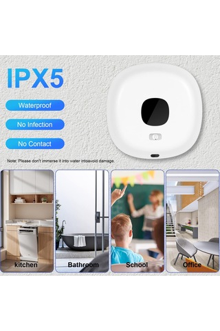 Qfdr Sabunluk, Elektrikli Otomatik Sabunluk, Delmeden Duvara