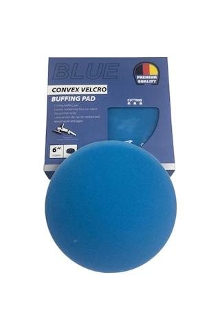 Premium Quality Convex Velcro 155mm Cırtlı Mavi Polisaj Süngeri