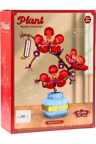 Toys E Toys Plant Bonsai Collection Şeftali Çiçeği Yapı Blok Seti 337 Parça 33038