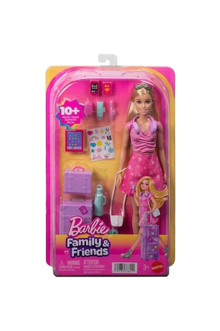 Barbie Aile Ve Arkadaşlar Seyahat Bebeği Ve Aksesuarları
