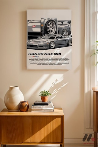 Honda Nsx Na1 Jdm Araba Posteri, Çerçevesiz Yüksek Kalite Duvar Afişi - Oto Severlere Özel Hediye