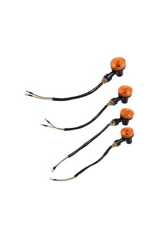 Kosona 12v Motosiklet Sinyal Lambaları Sarı Işık - Dayanıklı Abs Malzeme, 4 Adet Paket, Kolay Kurulum