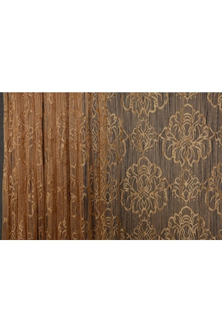 Örümcek Model Beyaz Renk İp Perde Hazır Düğmeleri Dikilmiş İp Perde 300 280 Cm Beyaz