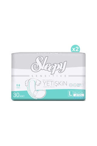 Sleepy Yetişkin Hasta Bezi Large 2 x 30'Lu 60 Adet