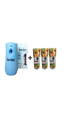 Garden Oda Kokusu Freshmatik, Otomatik Sprey Makine + Kayısı Ayçiçeği Yedek Sprey 260 Ml Air Freshener + Spreyi 260 Ml Kayısı Ve Ayçiçeği 3 Adet X 260 Ml Kayısı Ve Ayçiçeği