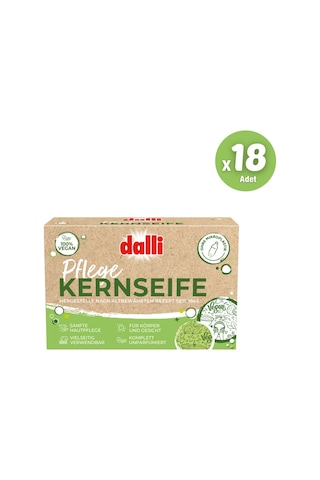Dalli Vegan Banyo - Vücut - Yüz Sabunu Tekli 1 Koli / 18 Adet